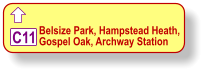  Belsize Park, Hampstead Heath, Gospel Oak, Archway Station C11