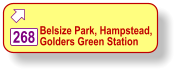 268  Belsize Park, Hampstead, Golders Green Station